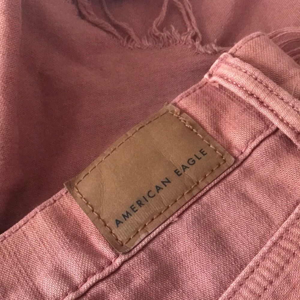 💕 American Eagle High Rise Mom Shorts Blush Size 2 - Picture 15 of 16